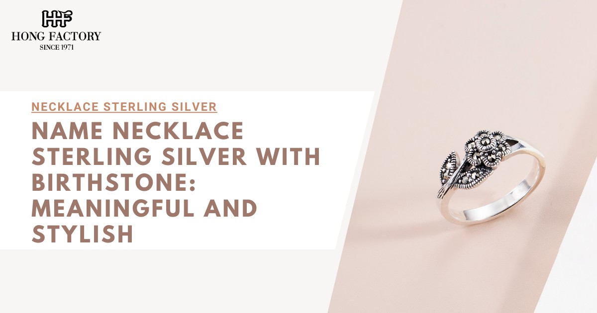 Name Necklace Sterling Silver with Birthstone: Meaningful and Stylish