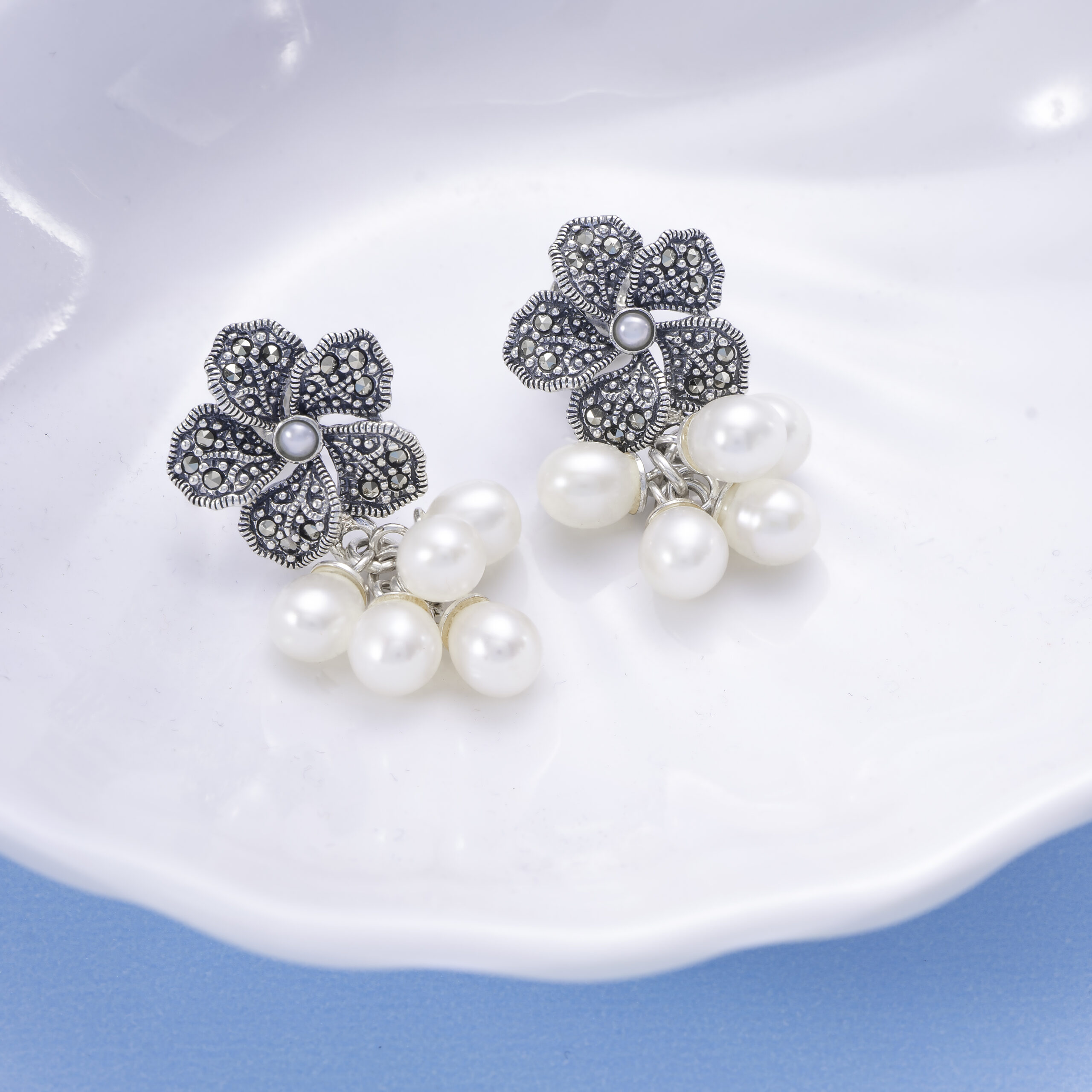 Silver Hoop Earring 70mm