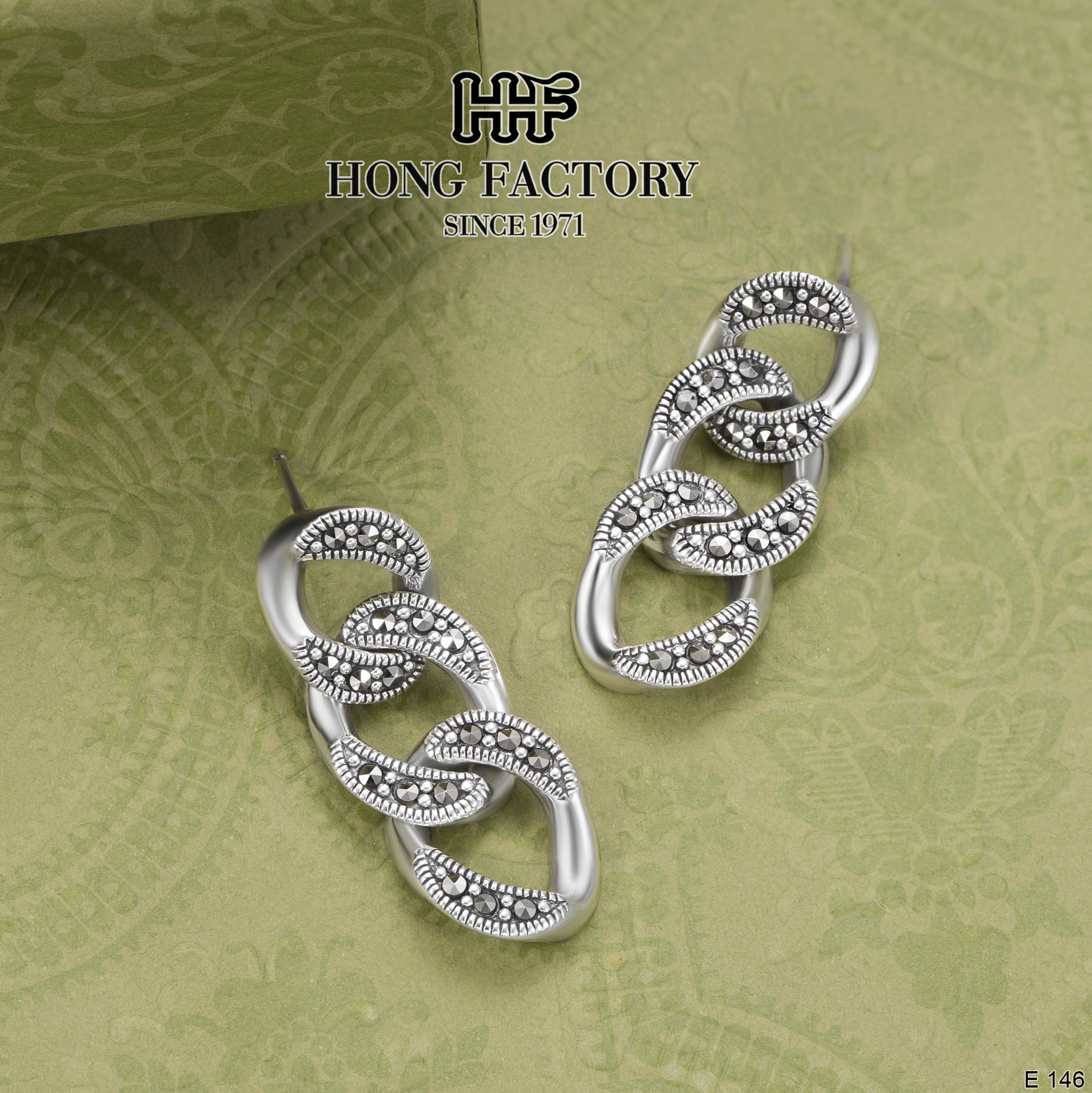 Silver Hoop Earring 70mm