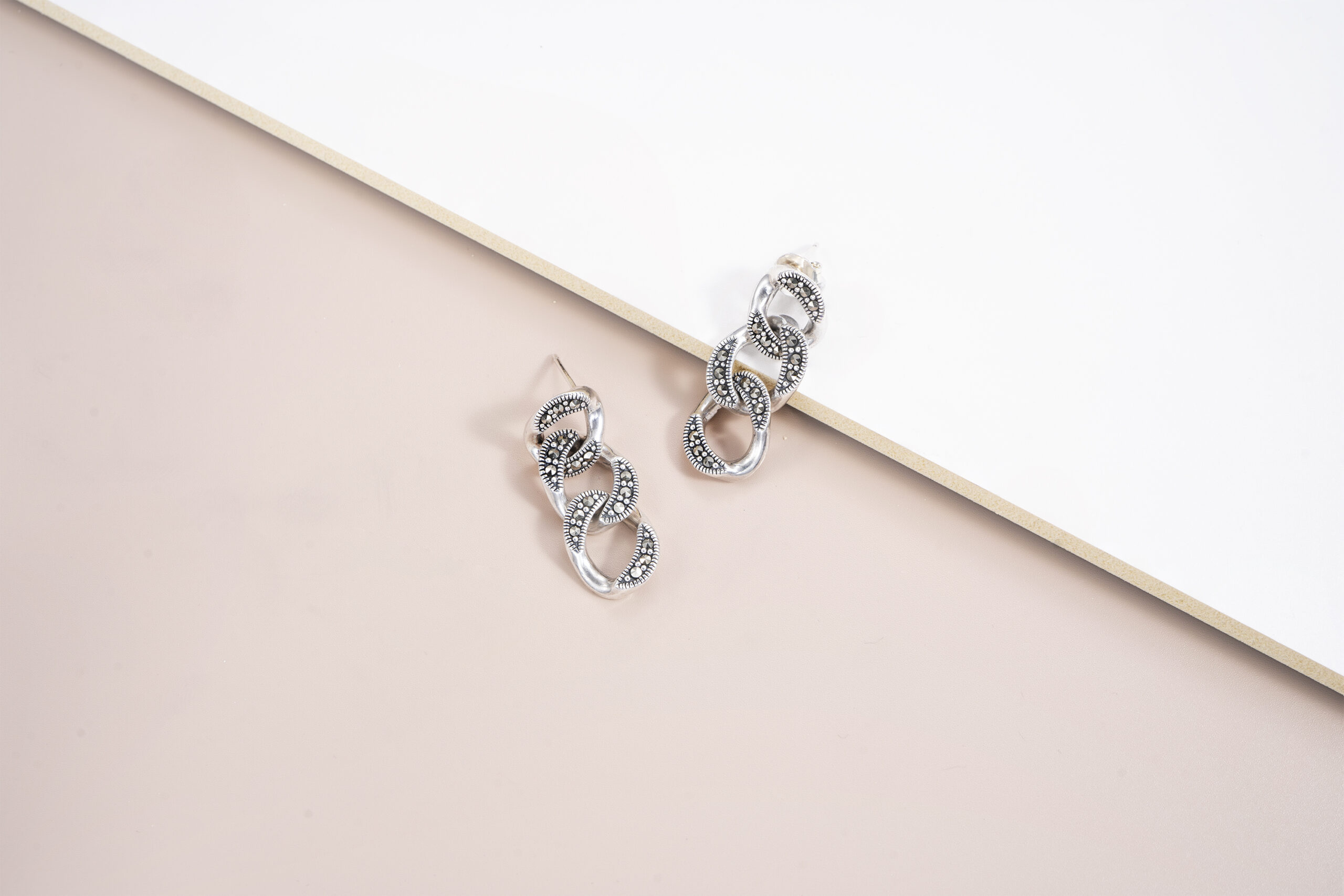 Silver Hoop Earring 70mm