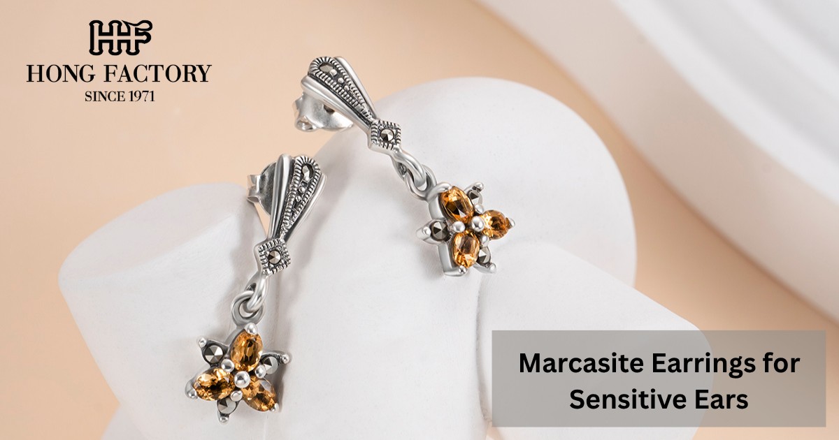 Marcasite Earrings for Sensitive Ears